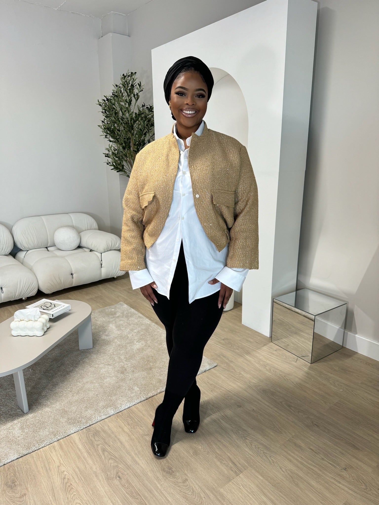 Sequin Bomber Jacket