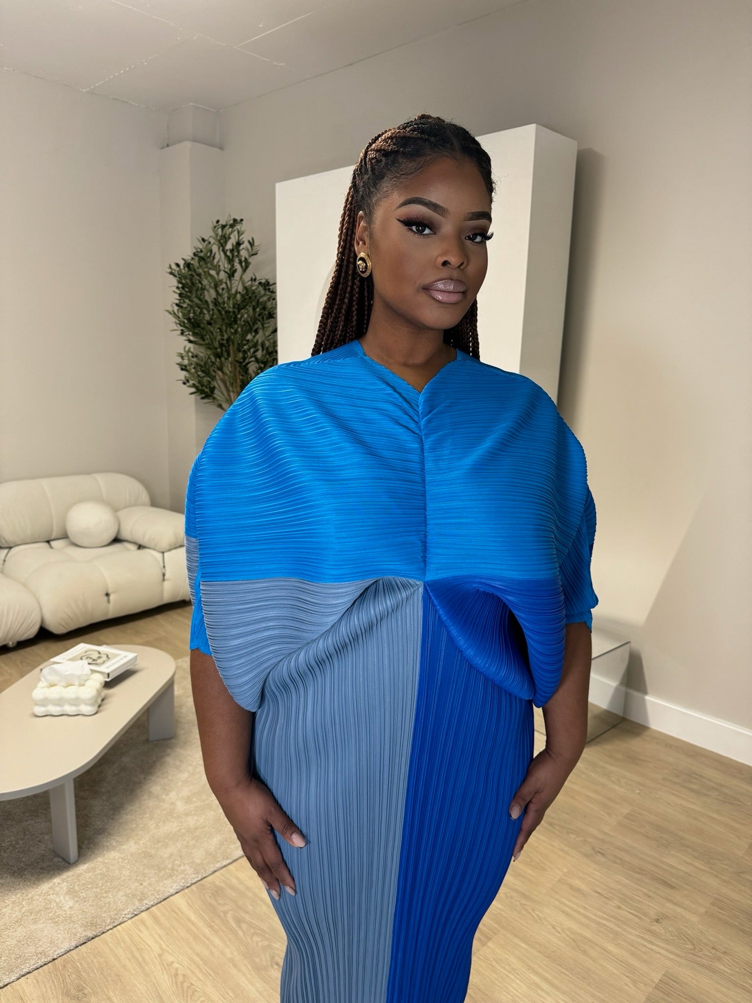 Pleated Tri-co